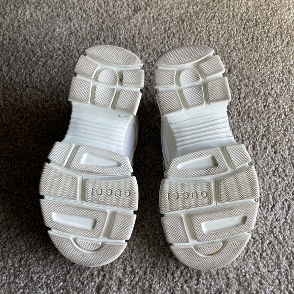 X SEGA Mesh Calfskin Suede Removable Crystals Womens Flashtrek Sneakers 36 - Picture 6 of 8